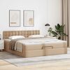 vidaXL Cadre de lit ottoman et matelas cappuccino 140x200cm similicuir