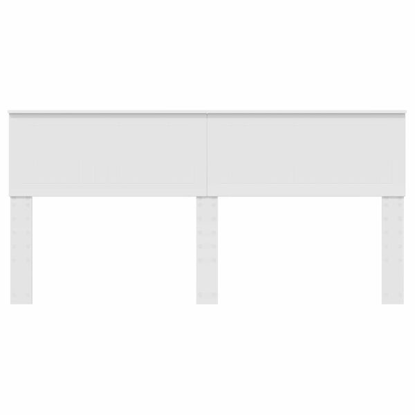vidaXL T&ecirc;te de lit Blanc 180 cm Bois d'ing&eacute;nierie
