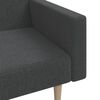 vidaXL Canap&eacute;-lit &agrave; 2 places Gris fonc&eacute; Tissu