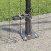 vidaXL Cl&ocirc;ture avec poteau Gris 1 x 25 m Acier