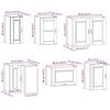 vidaXL Ensemble d'armoires de cuisine 11 pcs Porto bois d'ing&eacute;nierie