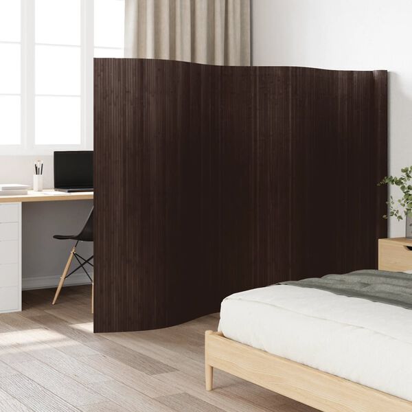 vidaXL Cloison de s&eacute;paration marron fonc&eacute; 165x600 cm bambou