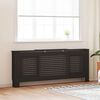 vidaXL Cache-radiateur MDF Noir 205 cm