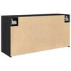 vidaXL Armoire murale de bain noir 80x25x40 cm bois d'ing&eacute;nierie