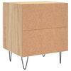 vidaXL Tables de chevet 2 pcs ch&ecirc;ne sonoma 40x35x47,5 cm