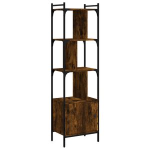 vidaXL Biblioth&egrave;que avec porte ch&ecirc;ne fum&eacute; 44,5x30x154,5 cm