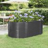 vidaXL Lit sur&eacute;lev&eacute; de jardin Acier galvanis&eacute; Anthracite