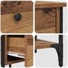 vidaXL Cabinet de chevet Marron 33,5 x 36 x 70 cm Bois Recycl&eacute; Solide