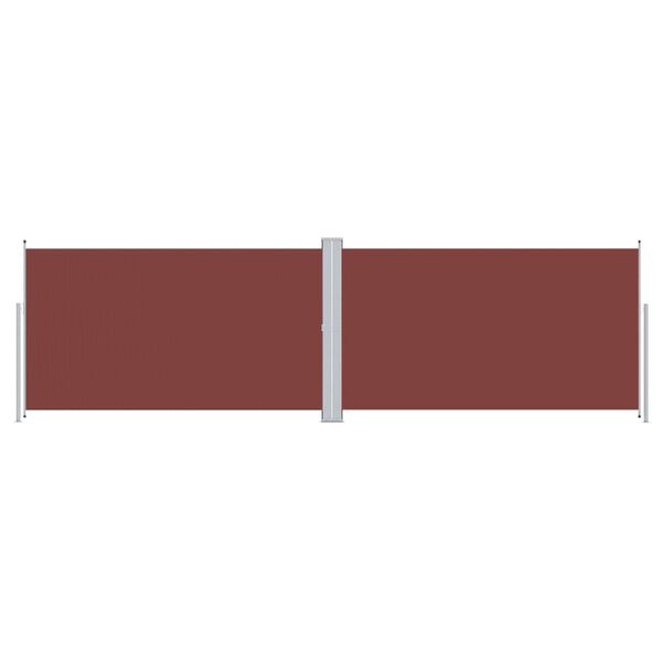 vidaXL Auvent lat&eacute;ral r&eacute;tractable Marron 160x600 cm