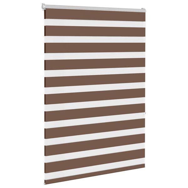 vidaXL Store z&egrave;bre marron 115x150cm largeur du tissu 110,9cm polyester