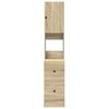 vidaXL Armoire de cuisine Beige 35 x 50 x 180 cm Bois d'ing&eacute;nierie