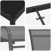 vidaXL Ensemble de salle &agrave; manger pour jardin 7 pcs Gris et Noir