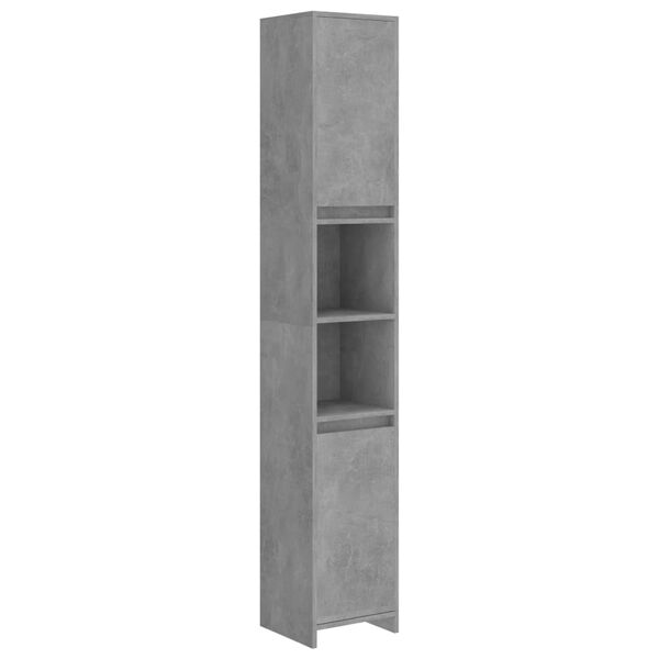 vidaXL Armoire de salle de bain Gris b&eacute;ton Bois d'ing&eacute;nierie