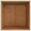 vidaXL Braise Marron 50 x 50 x 38 cm Acier