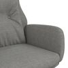 vidaXL Chaise de relaxation Gris clair Tissu
