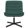vidaXL Chaise pivotante Vert fonc&eacute; 63 x 75 x 76 cm tissu