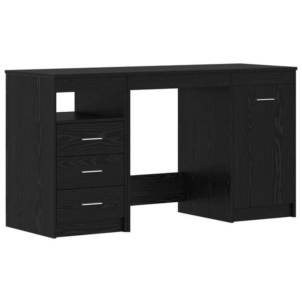 vidaXL Bureau 2 pcs Chêne noir 140 x 50 x 76 cm Bois d'ingénierie