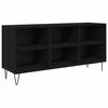 vidaXL Meuble TV 103,5 x 30 x 50 cm Ch&ecirc;ne noir Bois d'ing&eacute;nierie