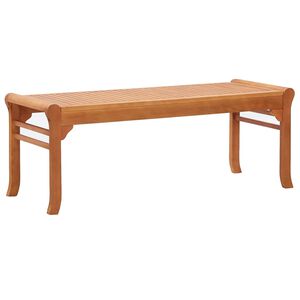 vidaXL Banc de jardin 2 places 120 cm Bois d'eucalyptus solide