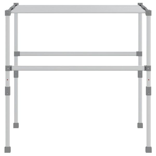 vidaXL S&eacute;choir &agrave; linge 83x(50-55)x(40-85) cm aluminium