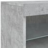 vidaXL Buffet avec lumi&egrave;res LED gris b&eacute;ton 181,5x37x67 cm