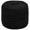 vidaXL Corde de travail Noir 8 mm 500 m Polyester
