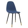 vidaXL Chaises &agrave; manger lot de 4 bleu tissu