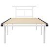 vidaXL Cadre de lit sans matelas blanc métal 90x200 cm