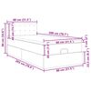 vidaXL Lit ottoman avec matelas gris 80x200 cm similicuir