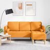 vidaXL Ensemble de Canap&eacute;s avec coussin Jaune fonc&eacute; Polyester