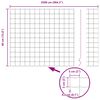 vidaXL Cl&ocirc;ture avec poteau Vert 0,4 x 25 m Acier et PVC