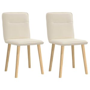 vidaXL Chaises &agrave; manger lot de 2 Lin