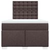 vidaXL Sommier &agrave; lattes de lit avec matelas Marron fonc&eacute; 120x200 cm