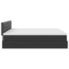 vidaXL Cadre de lit ottoman avec matelas noir 180x200 cm similicuir