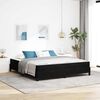 vidaXL Lit &agrave; ressorts avec matelas Noir 180 x 210 cm tissu