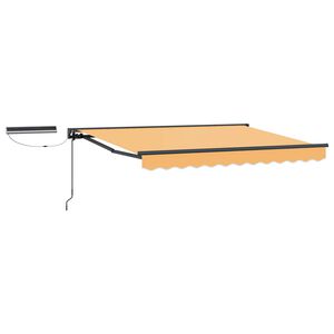 vidaXL Auvent r&eacute;tractable &eacute;lectrique Sable 4,5 &times; 3,5 m