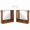 vidaXL Ensemble de mobilier de salle de bain 2 pcs Bois Ancien