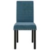 vidaXL Chaises &agrave; manger lot de 4 bleu velours