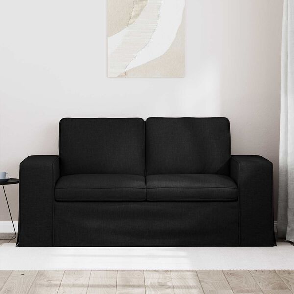 vidaXL Canap&eacute; 120cm Noir M&eacute;tал