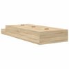vidaXL Cadre de lit avec rangement avec tiroir Ch&ecirc;ne Sonoma 90 cm