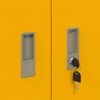 vidaXL Armoire de rangement 2 pcs Jaune moutarde 90 x 40 x 140 cm