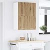 vidaXL Armoire suspendue 2 pcs Ch&ecirc;ne Artisan et Blanc 60 x 31 x 40 cm