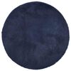 vidaXL Tapis shaggy &agrave; poils longs NAVARRA bleu marine 160x160 cm