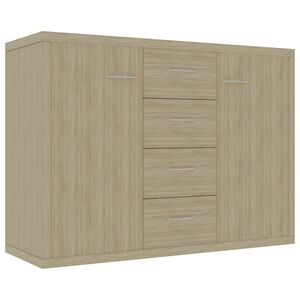 vidaXL Buffet Ch&ecirc;ne sonoma 88x30x65 cm Bois d'ing&eacute;nierie