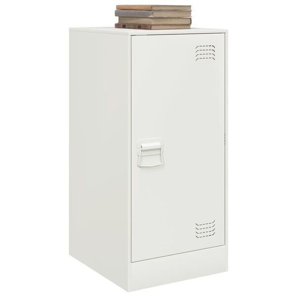 vidaXL Buffet blanc 34,5x39x73 cm acier