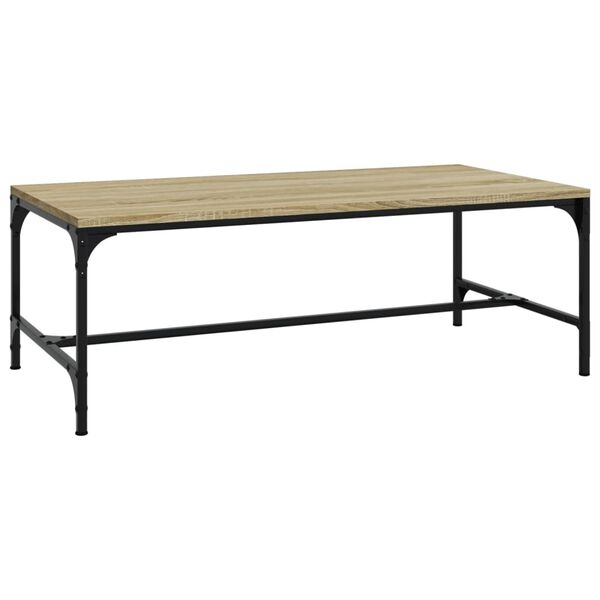 vidaXL Table basse Ch&ecirc;ne sonoma 80x50x35 cm Bois d'ing&eacute;nierie