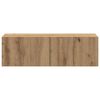 vidaXL Ensemble de meuble TV mural 4 pcs ch&ecirc;ne artisanal