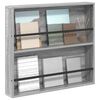 vidaXL &Eacute;tag&egrave;re &agrave; magazines avec &eacute;tag&egrave;re Gris Sonoma 80 x 12 x 70 cm