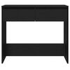 vidaXL Table console ch&ecirc;ne noir 89x41x76,5 cm bois d'ing&eacute;nierie