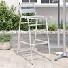vidaXL Tabourets empilables de bar lot de 2 Aluminium